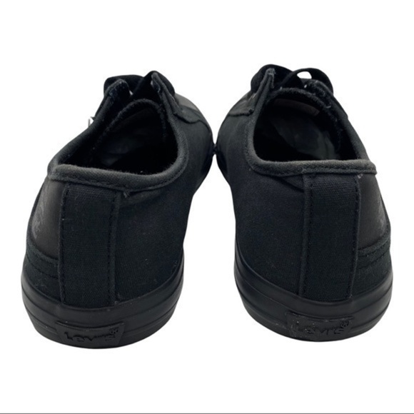 Levi’s Black Canvas Sneakers Size 6 - Picture 4 of 8